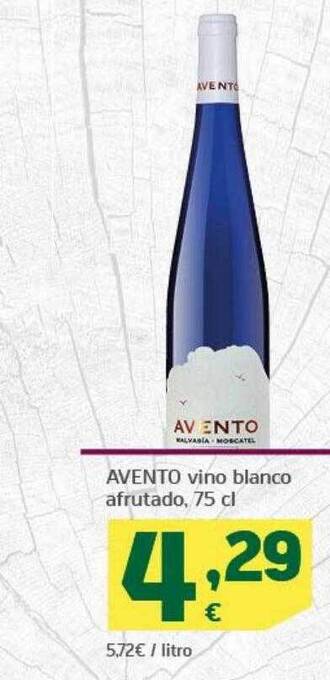 HiperDino Avento vino blanco afrutado oferta