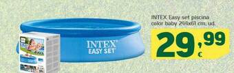 HiperDino Intex easy set piscina color baby oferta