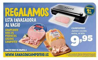 Alimerka Campofrio jamón cocido extra oferta
