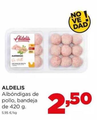 Alimerka Aldelis albóndigas de pollo oferta