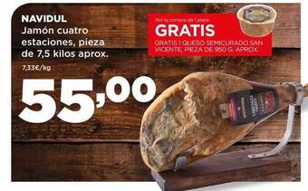 Alimerka Navidul jamón cuatro estaciones oferta