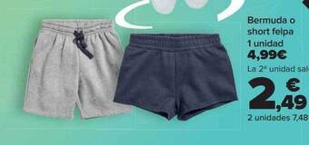 Carrefour Bermuda o short felpa oferta