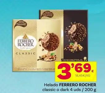 Supermercados Dani Helado ferrero rocher classico o dark oferta
