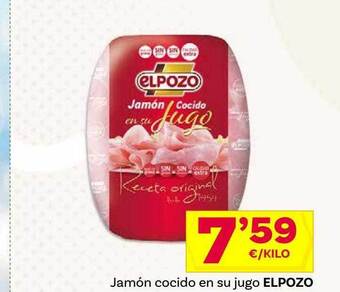 Supermercados Dani Jamón cocido en su jugo elpozo oferta