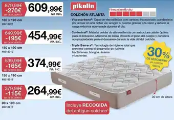 Costco Colchón atlanta pikolin oferta