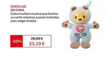Prénatal Cuco luz de cuna oferta