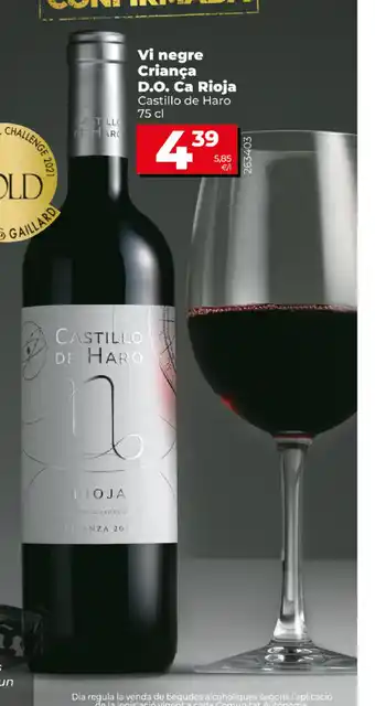 Dia Vi negre Criança D.O. Ca Rioja 75cl oferta