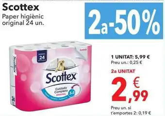 Clarel Scottex Paper Higiènic Original 24 Un. oferta