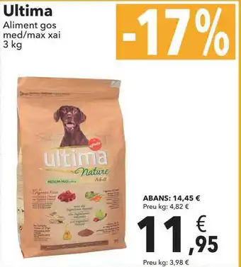 Clarel Ultima Aliment Gos Med-Max Xai 3 Kg oferta