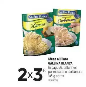Coviran Ideas Al Plato Gallina Blanca Espagueti, Tallarines Parmesana O Carbonara 143 G oferta