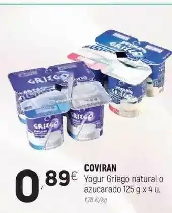 Coviran Coviran Yogur Griego Natural O Azucarado 125 G oferta