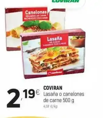 Coviran Coviran Lasaña O Canelones De Carne 500 G oferta