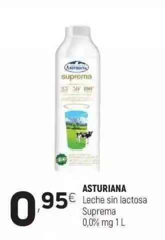 Coviran Asturiana Leche Sin Lactosa Suprema 0,0% Mg 1 L oferta