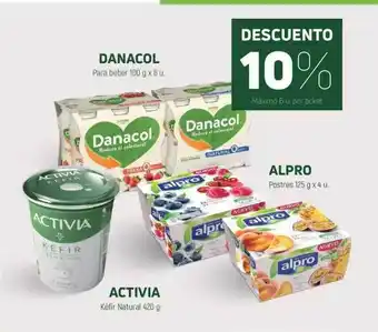 Coviran Danacol Para Beber 100 G, Alpro Postres 125 G O Activia Kèfir Natural 420 G 10% Descuento oferta