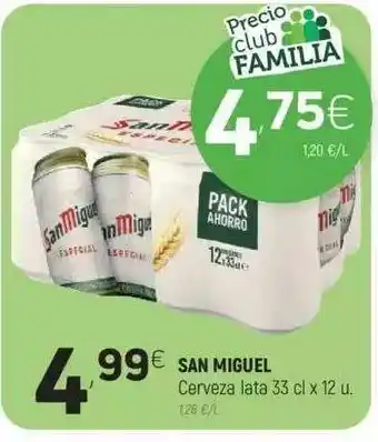Coviran San Miguel Cerveza Lata 33 Cl oferta