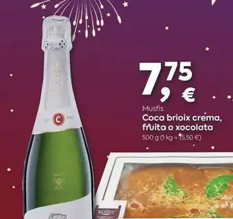 Musfis Coca Brioix Crema, Fruita O Xocolata 500g