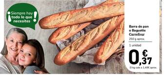 Carrefour Express Barra De Pan O Baguette Carrefour oferta