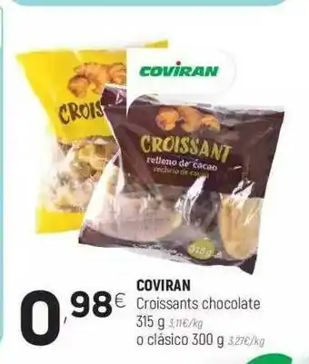 Coviran Coviran Croissants Chocolate 315 G O Clásico 300 G oferta