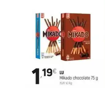 Coviran Lu Mikado Chocolate 75 G oferta