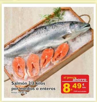 Supermercados La Despensa Salmón 2-3 Kilos Por Medios O Enteros oferta