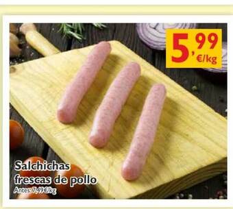 Supermercados La Despensa Salchichas Frescas De Pollo oferta