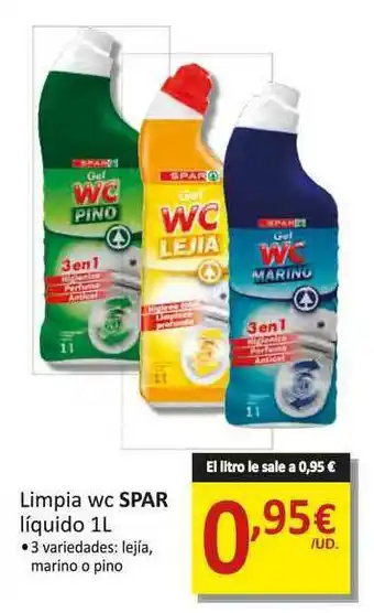 SPAR Limpia WC Spar Líquido 1L oferta