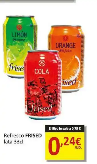 SPAR Refresco Frised Lata 33cl oferta