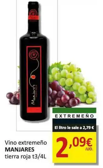 SPAR Vino Extremeño Manjares Tierra Rota T3-4L oferta