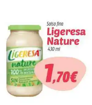 Plusfresc Salsa Fina Ligeresa Nature 430ml oferta