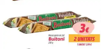 Plusfresc Buitoni Massa Pasta De Full 230g oferta