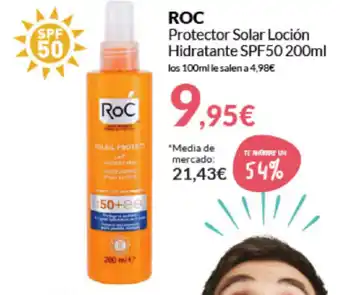 ROC Protector Solar Loción Hidratante SPF50 200ml