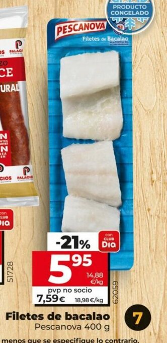 Dia Filetes de Bacalao oferta