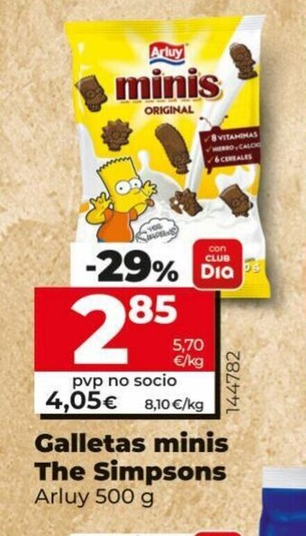 Dia Galletas Minis The Simpsons oferta