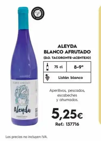 Makro Aleyda Blanco Afrutado oferta