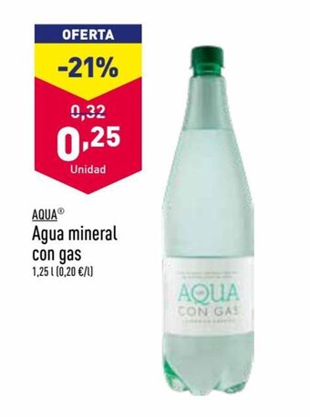 ALDI Agua Mineral Con Gas oferta