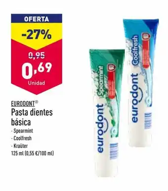ALDI Pasta Dientes Básica oferta