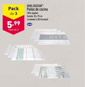 ALDI Paños de Cocina oferta