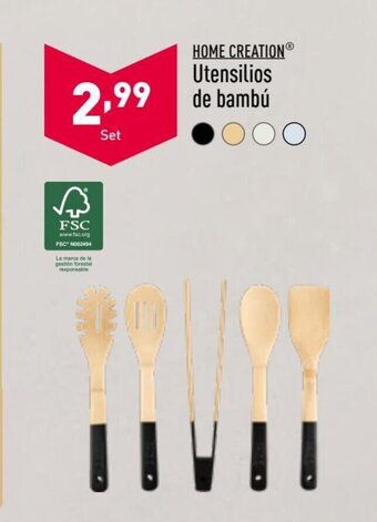 ALDI Utensilios de Bambú oferta