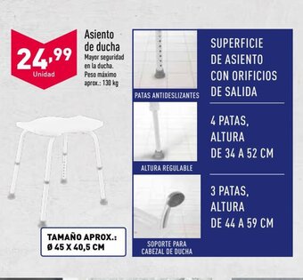 ALDI Asiento de Ducha oferta
