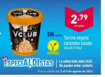 ALDI Tarrina Vegana Caramelo Salado oferta