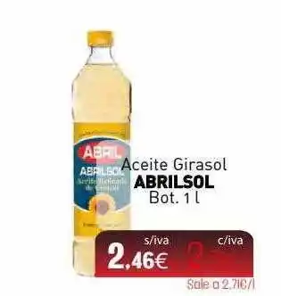 Cuevas Cash Aceite girasol abrilsol bot oferta