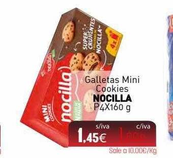 Cuevas Cash Galletas mini cookies nocilla oferta