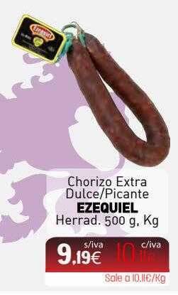 Cuevas Cash Chorizo extra dulce-picante ezequiel herrad oferta