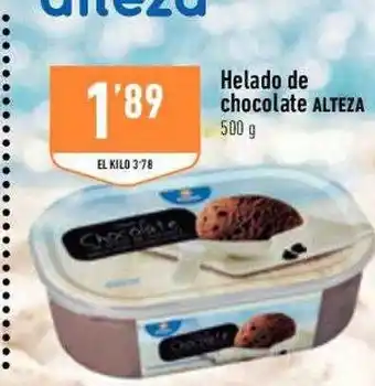 Supermercados Deza Helado de chocolate alteza oferta