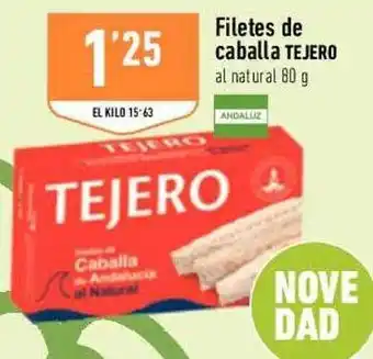 Supermercados Deza Filetes de caballa tejero oferta
