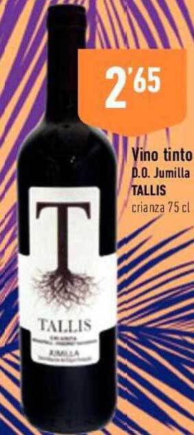 Supermercados Deza Vino tinto d.o. jumilla tallis oferta