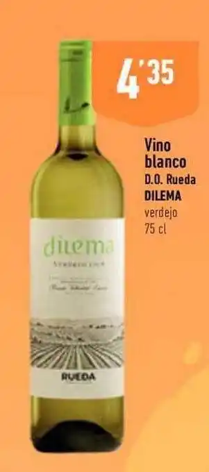 Supermercados Deza Vino blanco d.o. rueda dilema verdejo oferta