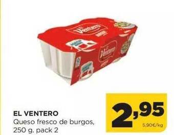 Alimerka El ventero queso fresco de burgos pack 2 oferta