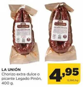 Alimerka La unión chorizo extra dulce o picante legado pinón oferta