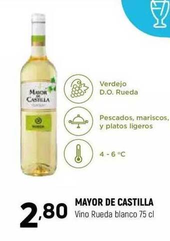 Coviran Mayor de castilla vino rueda blanco oferta